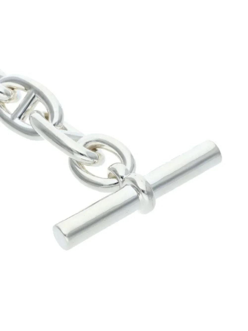 Hermes Chaine D'ancre TGM Silver Bracelet